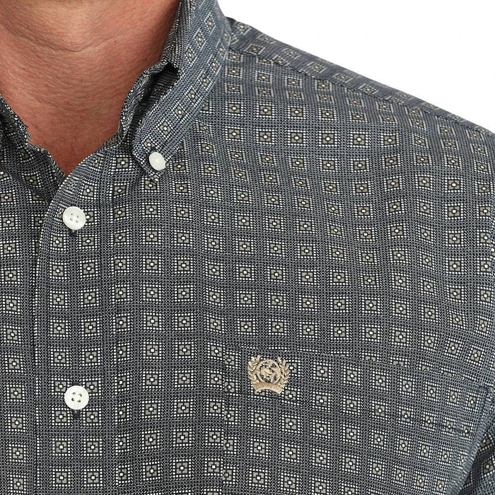 Cinch Men's Geo Print Button Shirt