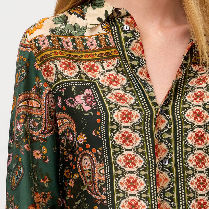 Johnny Was Bingley Mandarin Collar Tunic