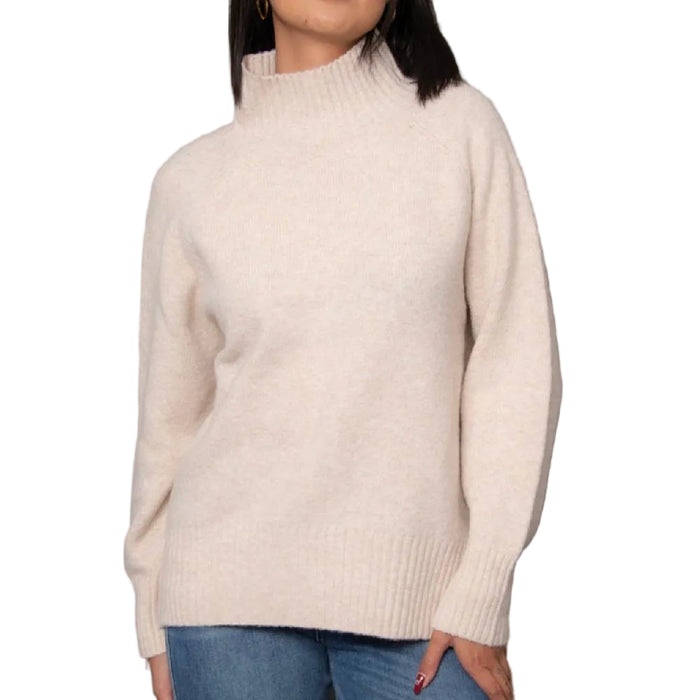Anthousa Raglan Mock Neck Sweater