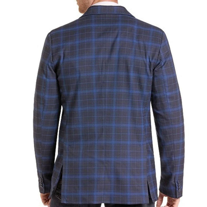 Rock & Roll Denim Men's Indigo Plaid Woven Sport Coat