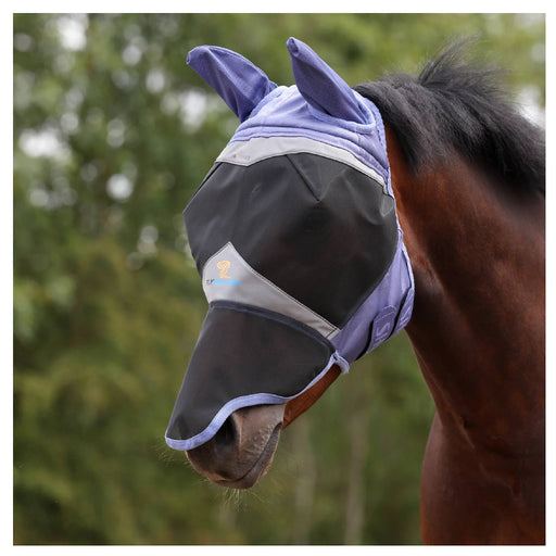 Shires FlyGuard Pro Fine Mesh Fly Mask w/Ears & Nose Equine - Fly & Insect Control Shires