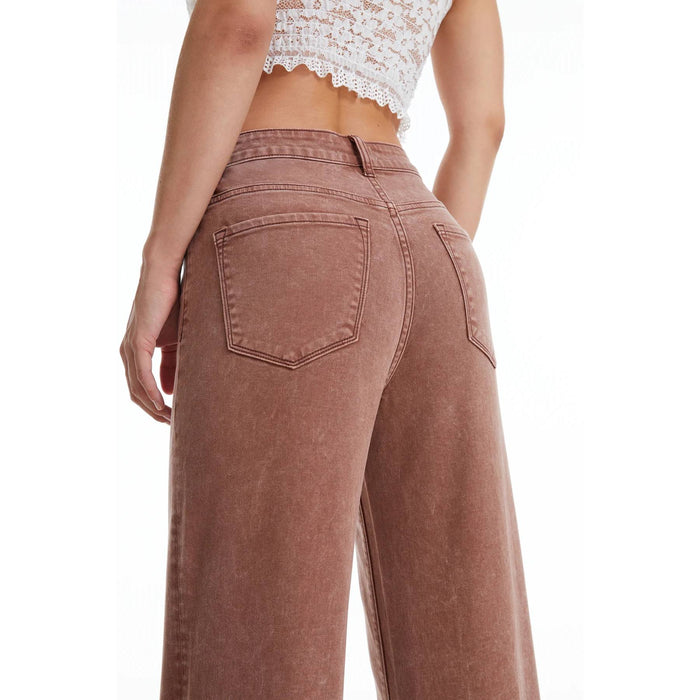 Bayeas Button Fly Wide Leg Pant