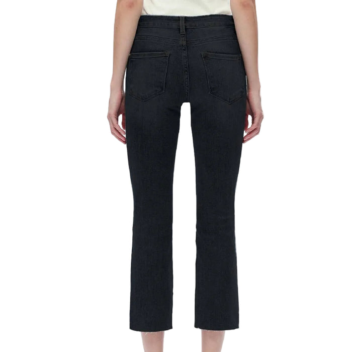 Bayeas Mid Rise Straight Leg Black Jean