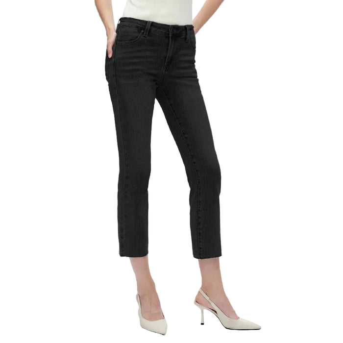 Bayeas Mid Rise Straight Leg Black Jean