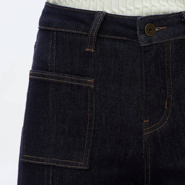 Bayeas Katia Mid Rise Wide Leg Jean