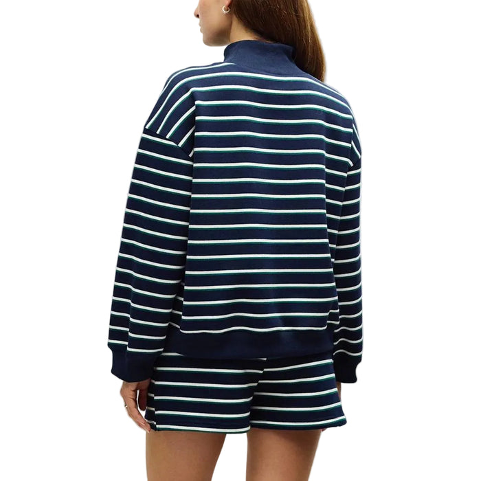 Charlie Mock Neck Stripe Sweater