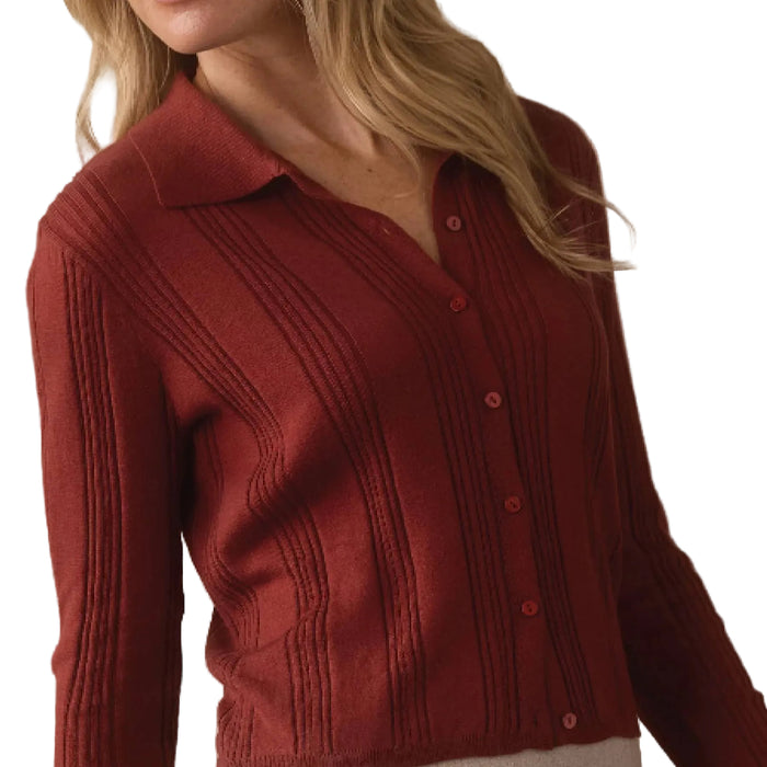 The Normal Brand Women's Ravello Knit Button Up
