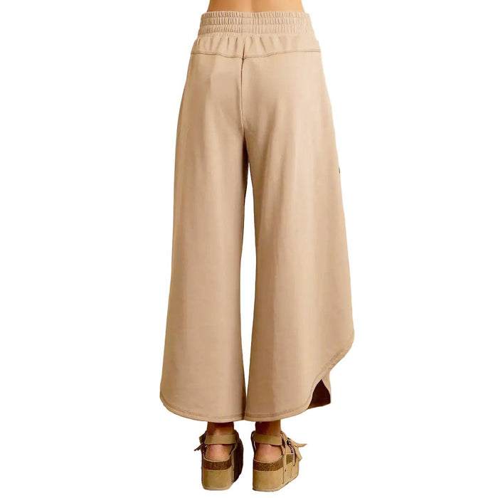 Women's French Terry Out Seam Detail Tulip Hem WOMEN - Clothing - Pants & Leggings BiBi Clothing