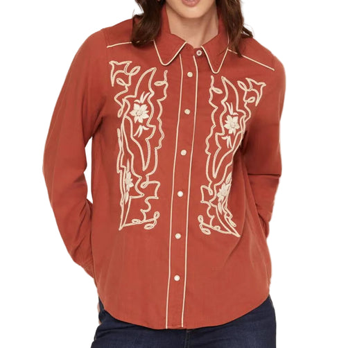 Kimes Ranch Women's Snap Stevie Western Embroidery Shirt WOMEN - Clothing - Tops - Long Sleeved Kimes Ranch