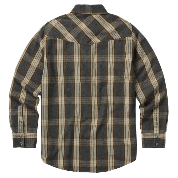 Stetson Men's Flannel Heather Plaid Snap Shirt