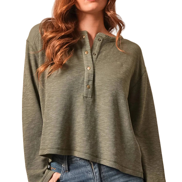 Kimes Ranch Women's 1/2 Snap Sidney Henley Shirt