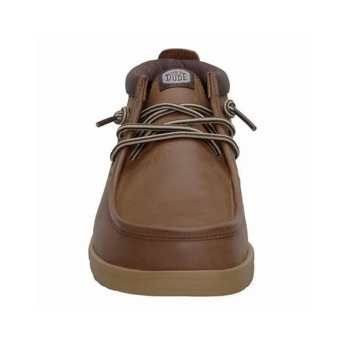 Hey Dude Wally Mid GripR Leather - Robe Brown/Mole Brown