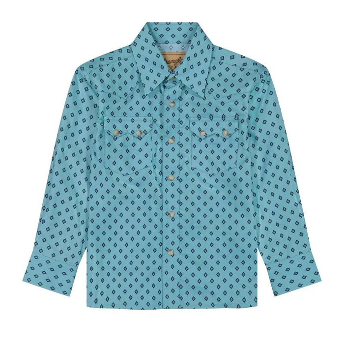 Wrangler Boy's Retro Print Snap Shirt
