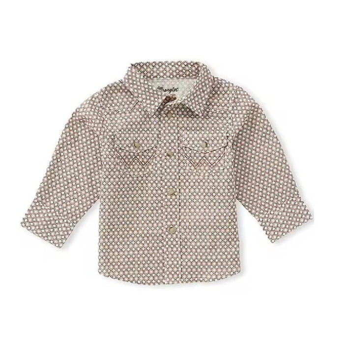 Wrangler Baby Geo Print Western Snap Shirt