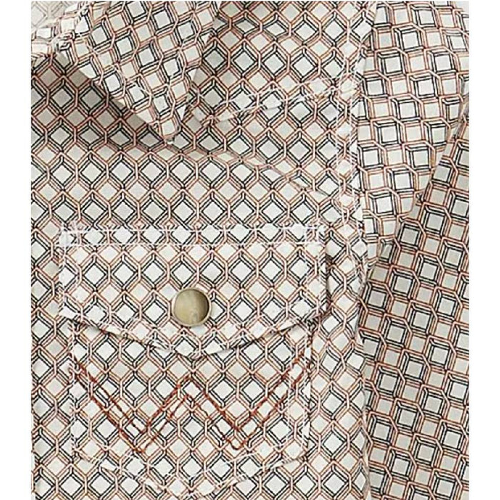 Wrangler Baby Geo Print Western Snap Shirt