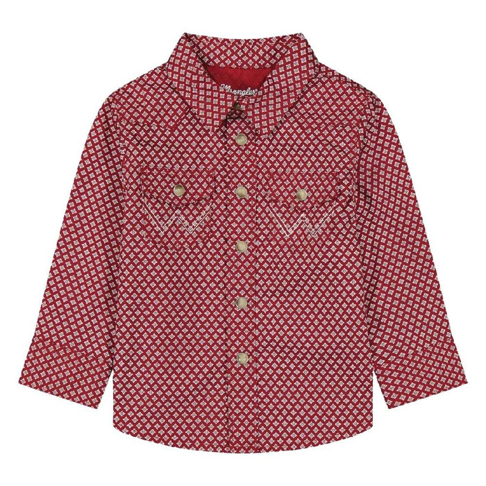 Wrangler Baby Geo Print Western Snap Shirt