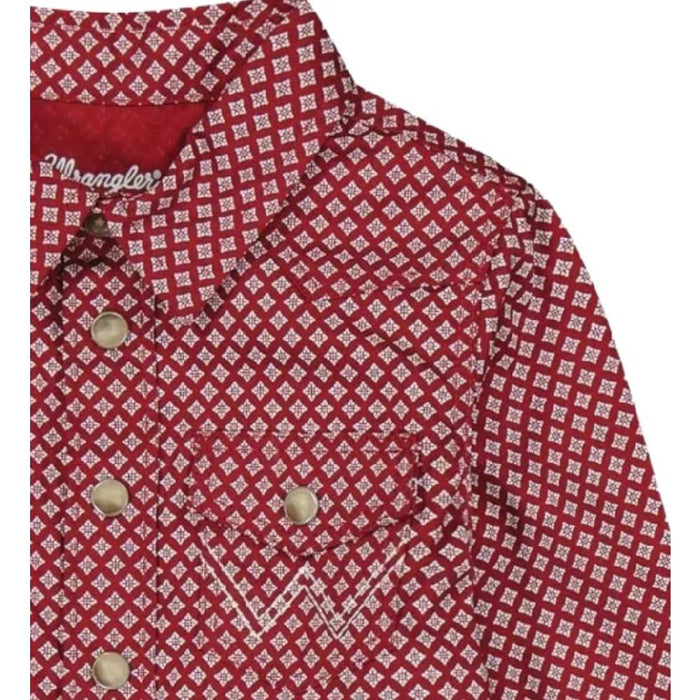 Wrangler Baby Geo Print Western Snap Shirt