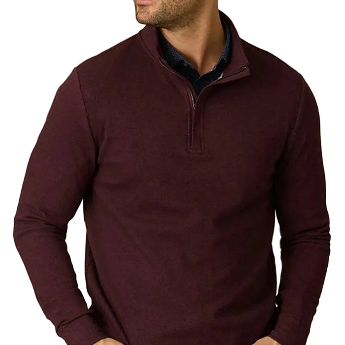 Flag & Anthem Men's Hero 1/4 Zip Twill Mock Neck