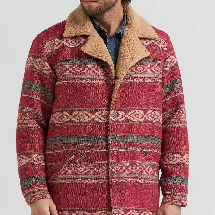 Wrangler Men's Sherpa Lined Jacquard Jacket