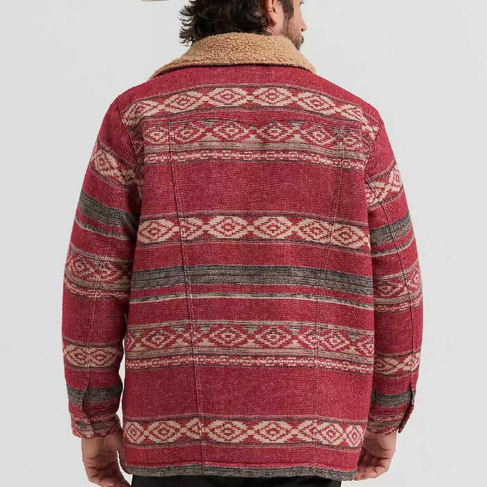 Wrangler Men's Sherpa Lined Jacquard Jacket