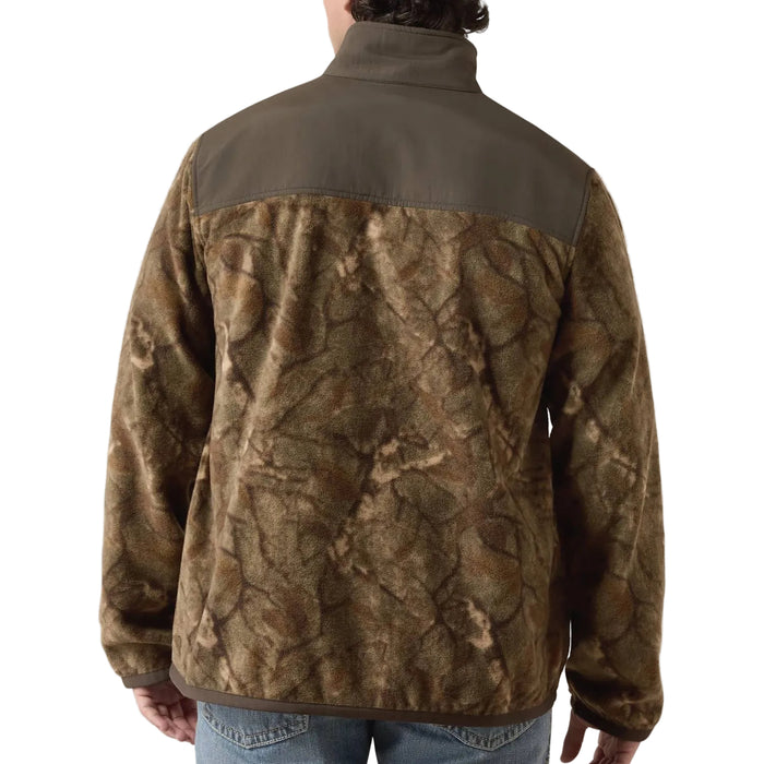 Ariat Men's Savannah Tan Camo 1/4 Zip Basis Fleece Pullover