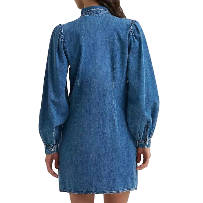 Wrangler Women's Retro Americana Neck-Tie Denim Dress