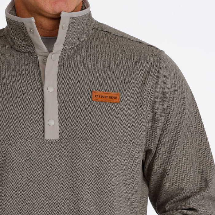 Cinch Men's Herringbone 1/4 Snap Pullover