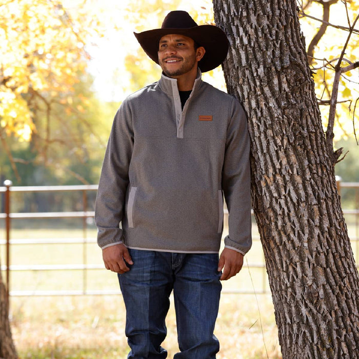 Cinch Men's Herringbone 1/4 Snap Pullover