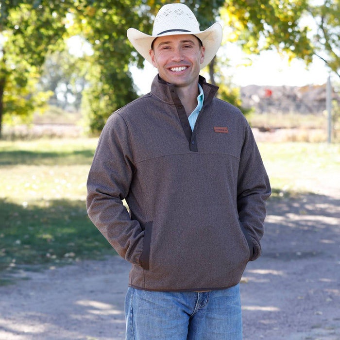 Cinch Men's Herringbone 1/4 Snap Pullover