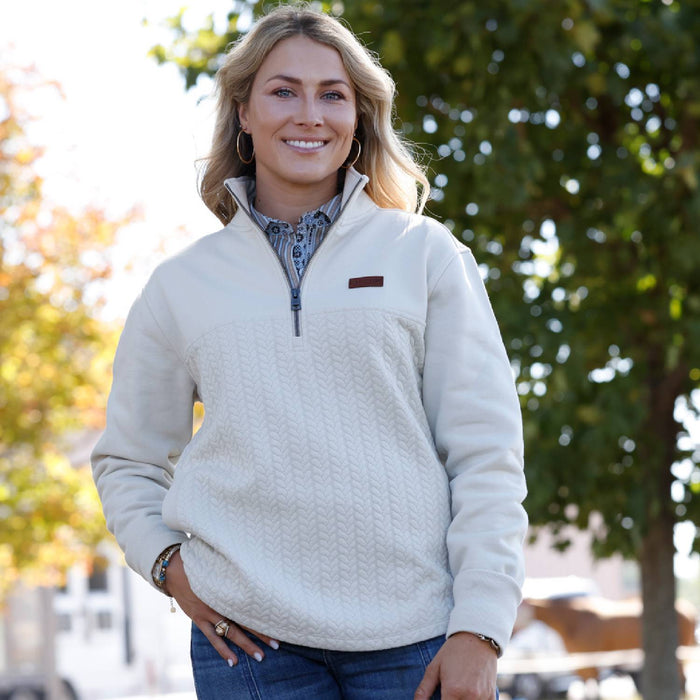 Cinch Women's Patterned 1/4 Zip Pullover WOMEN - Clothing - Pullovers & Hoodies Cinch