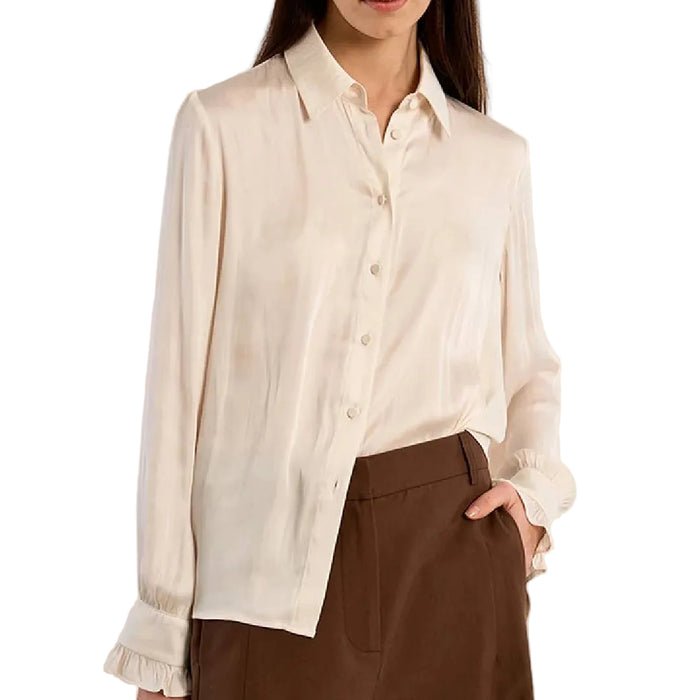 Women's LS Satin Top