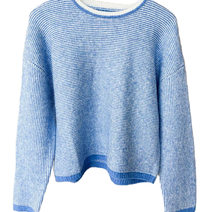 Women's Stripe Drop Shoulder Sweater