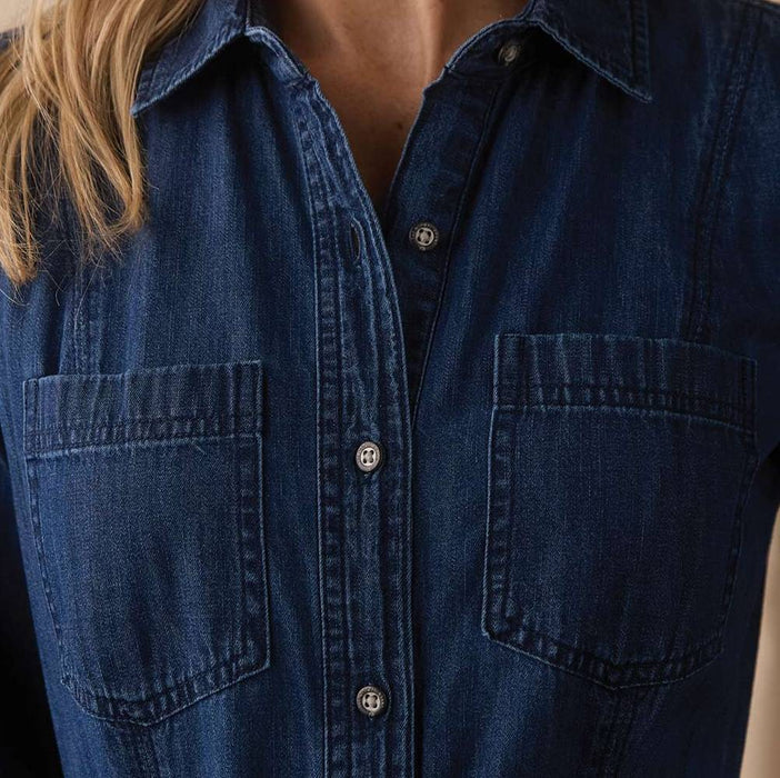 The Normal Brand Women's Cotton Denim Shirt Dress