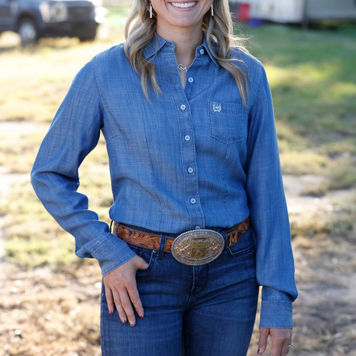 Cinch Women's Chambray Button Shirt