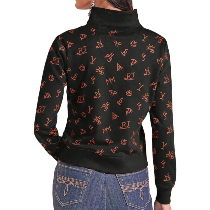Panhandle Slim Women's 1/4 Zip Ranch Brand Pullover