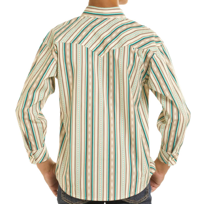 Rock & Roll Denim Boy's Western Stripe Snap Shirt