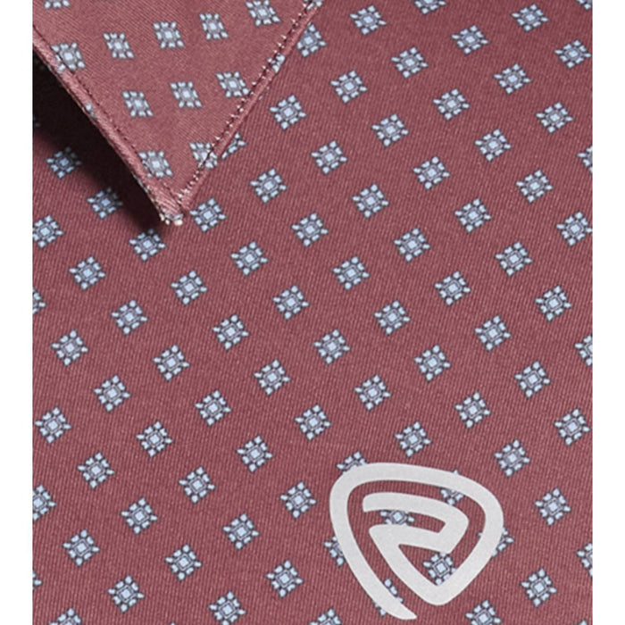 Rock & Roll Denim Men's Micro Geo Print Polo Shirt