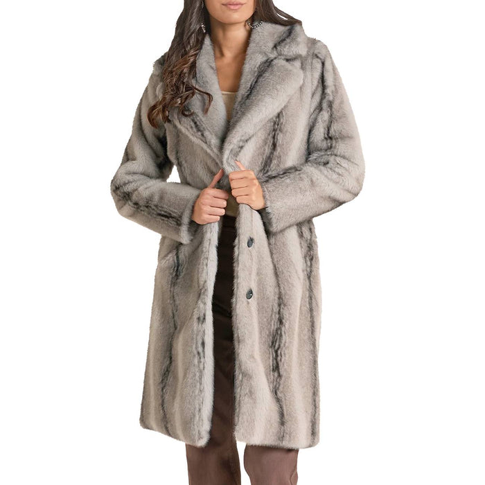 Panhandle Slim Women's Long Faux Fur Coat