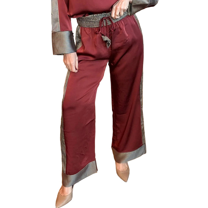 Women's Satin Stripe Pant