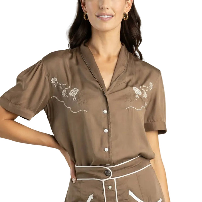 Sendero Women's Prairie Rose Lace Blouse