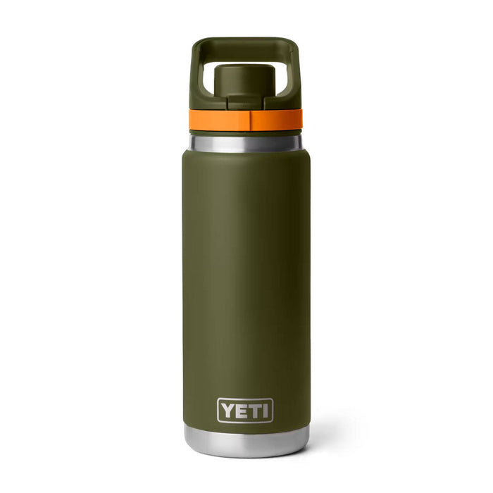 Yeti Rambler 26oz Flip Chug Bottle - Olive/King Crab Orange