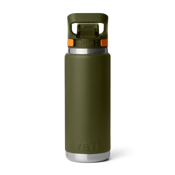 Yeti Rambler 26oz Flip Chug Bottle - Olive/King Crab Orange