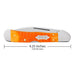 Case XX CopperLock Gator Jig Persimmon Orange Bone Knives W.R. Case