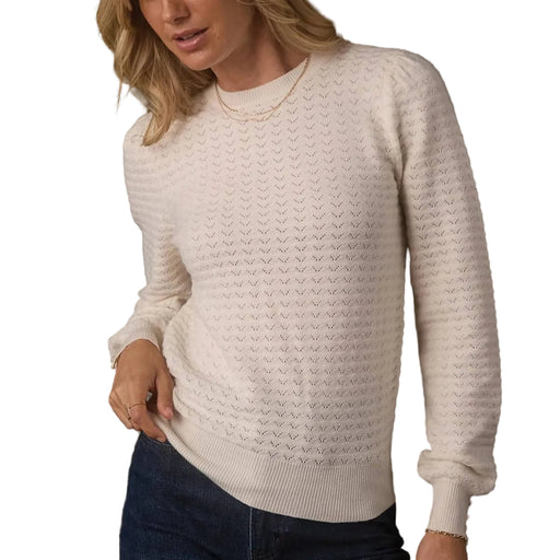 The Normal Brand Women's Olivia Pointelle Crew Sweater WOMEN - Clothing - Sweaters & Cardigans The Normal Brand