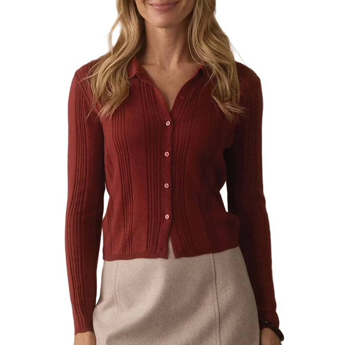 The Normal Brand Women's Ravello Knit Button Up WOMEN - Clothing - Tops - Long Sleeved The Normal Brand