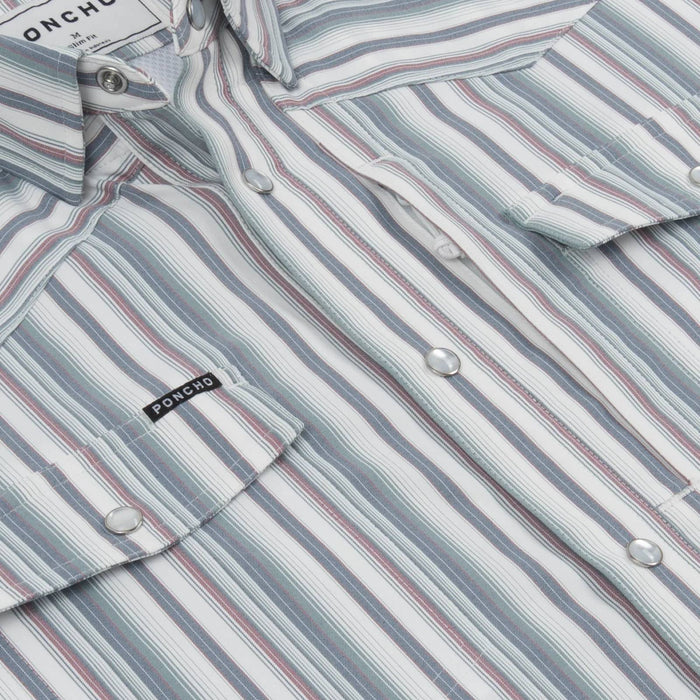 Poncho The Big Rig Western Shirt - Slim Fit MEN - Clothing - Shirts - Short Sleeve Poncho Outdoors