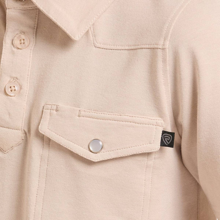 Rock & Roll Denim Boy's Solid Melange Polo