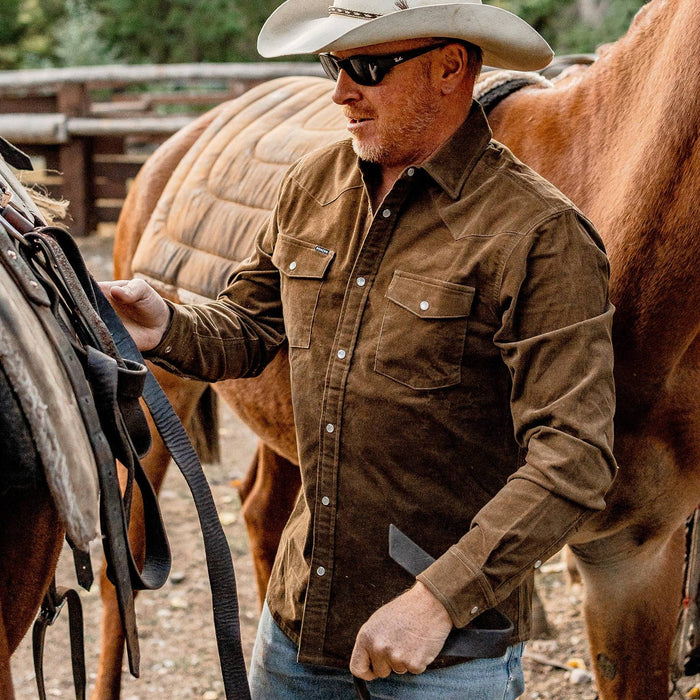 Poncho The Barnhart Corduroy Western Shirt - Slim Fit