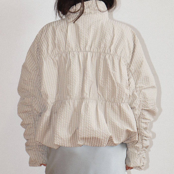 Gathered Detail Puffer Jacket