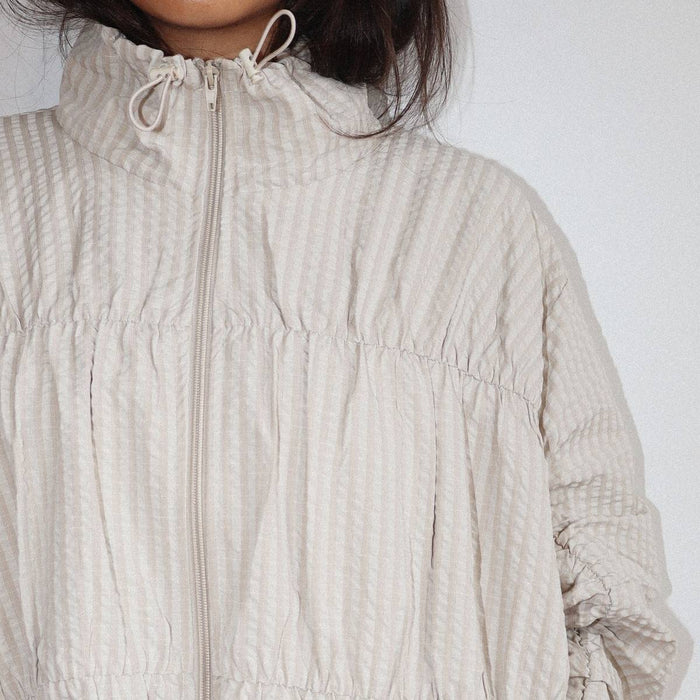 Gathered Detail Puffer Jacket